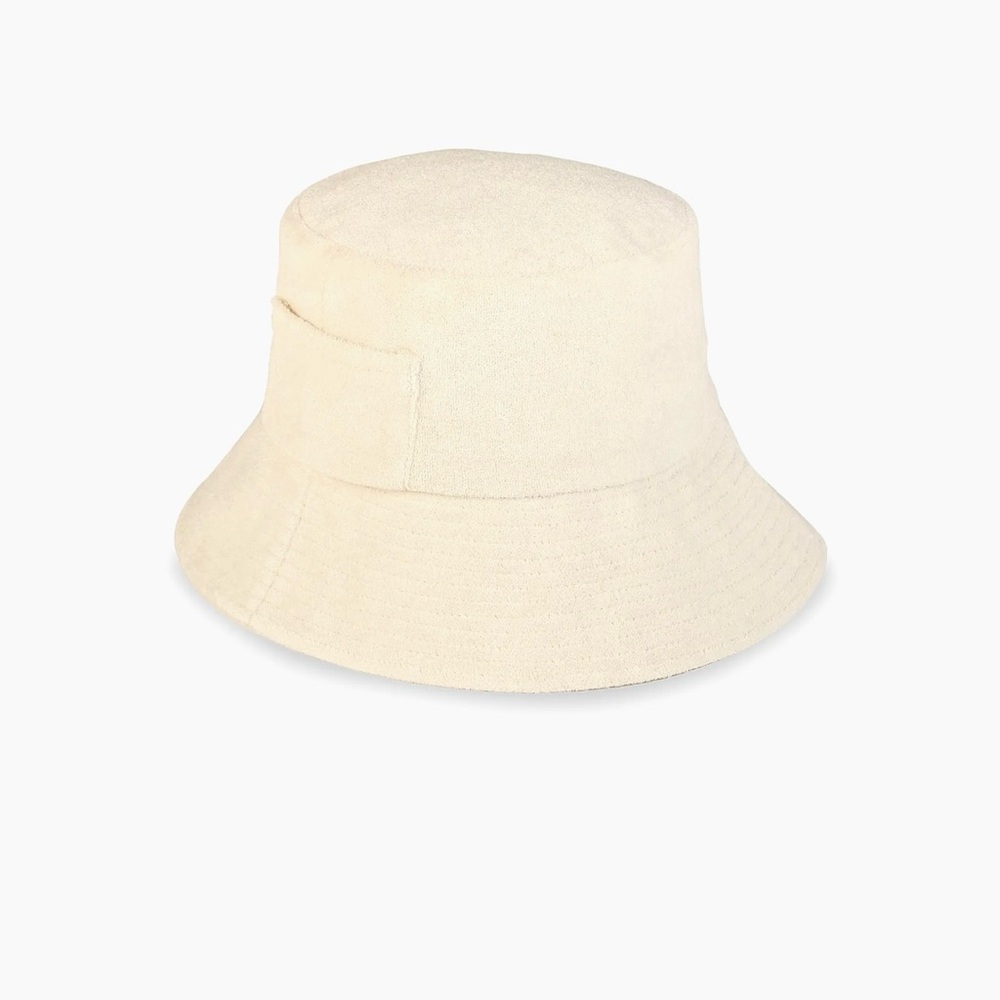 Lack of Color Wave Bucket Hat Terry Beige Medium/Large - Picture 2 of 5